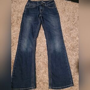 Cedar Rose Girls Western Bootcut Jeans Size 12